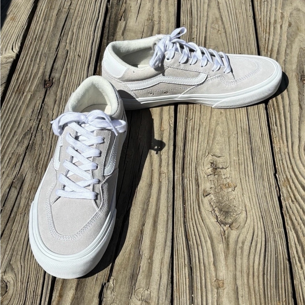Men's Vans Rowan Skate Low-Top Suede Sneaker Shoes chalk violet Popcush - Picture 5 of 7